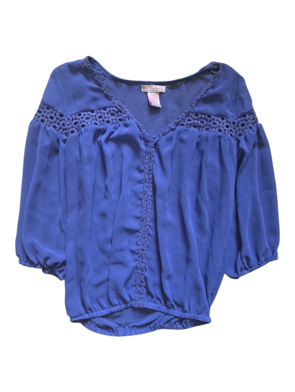 ULTRA PINK SHEER BLUE/PURPLE TOP - XS